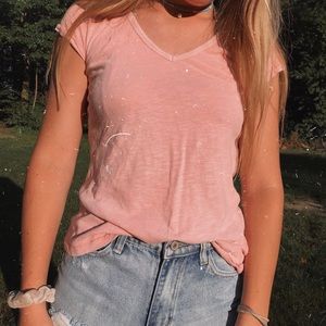 Pale Pink T Shirt
